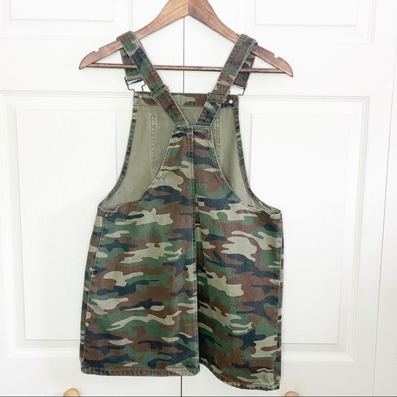 Camo Print Forever 21 Adjustable Skirt Overalls - Picture 4 of 5
